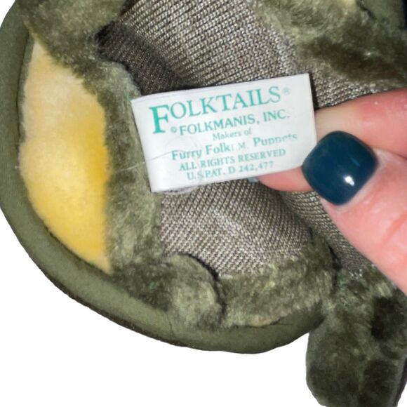 Folkmanis Turtle Hand Puppet Folktail Plush Tortoise Nursery Storytelling Gift - Picture 6 of 13